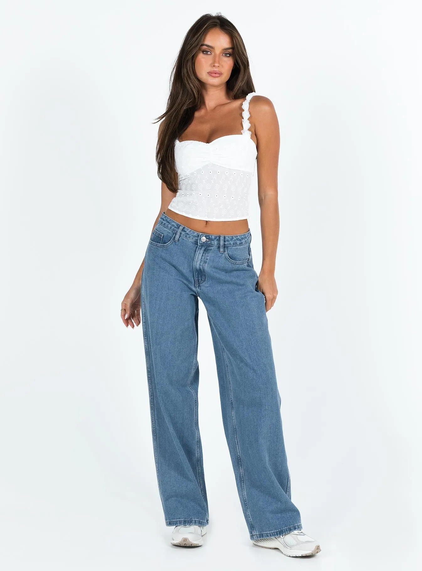 Maryanne Mid Rise Relaxed Jeans Mid Wash Denim Easy Fashion