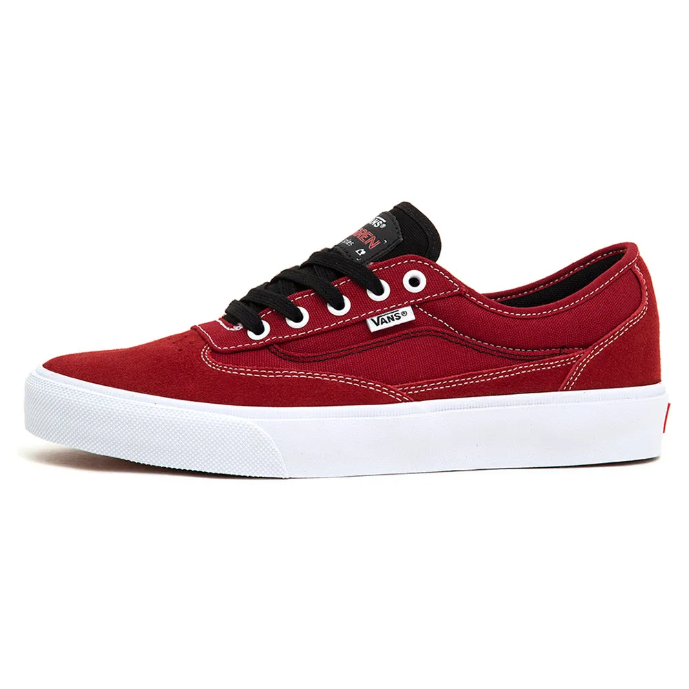 Lace Up Foam Lining Standing Workers Skate Curren Caples (Red / White) VBU