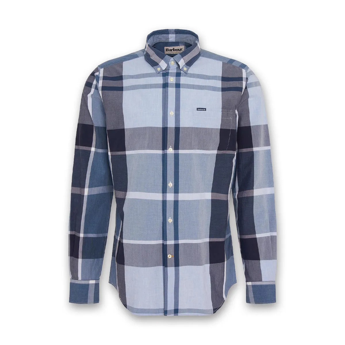 Comfy Apparel Casual Mode Barbour - Harris Tailored Shirt in Berwick Blue Tartan