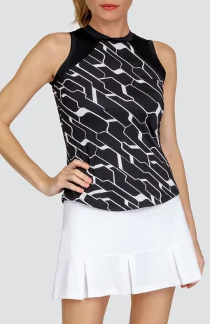 Paz Tank - Cascade Geo Onyx - FINAL SALE Cozy Stretch Fit Holiday Trend