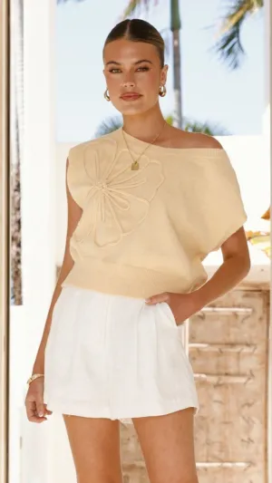 Casual Vibe Romance Air Amity Top - Yellow