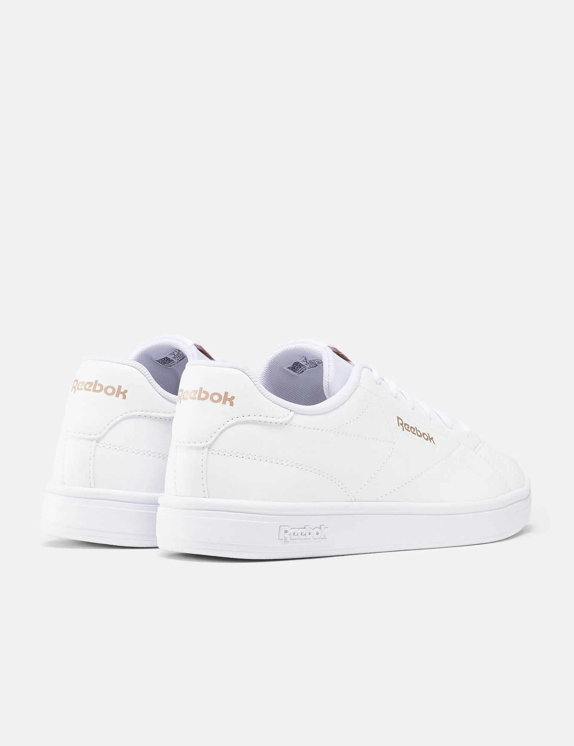 Crisp Design Family Run Court Clean Sneakers - White/Rose Gold