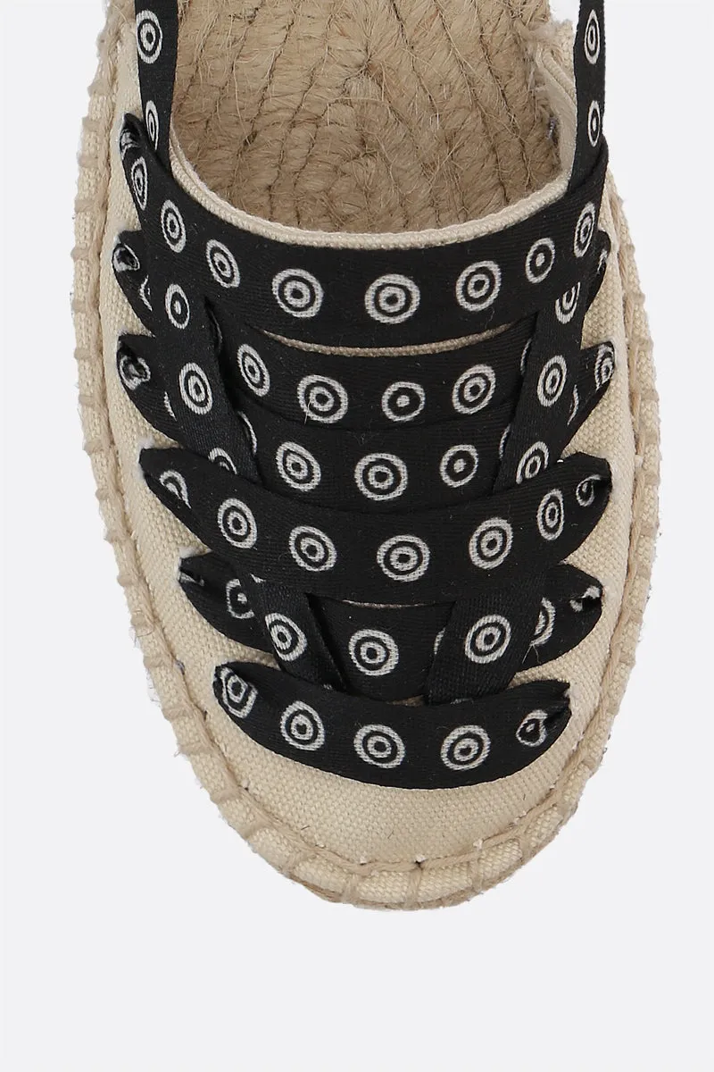 Comfy Interior Jean canvas espadrilles