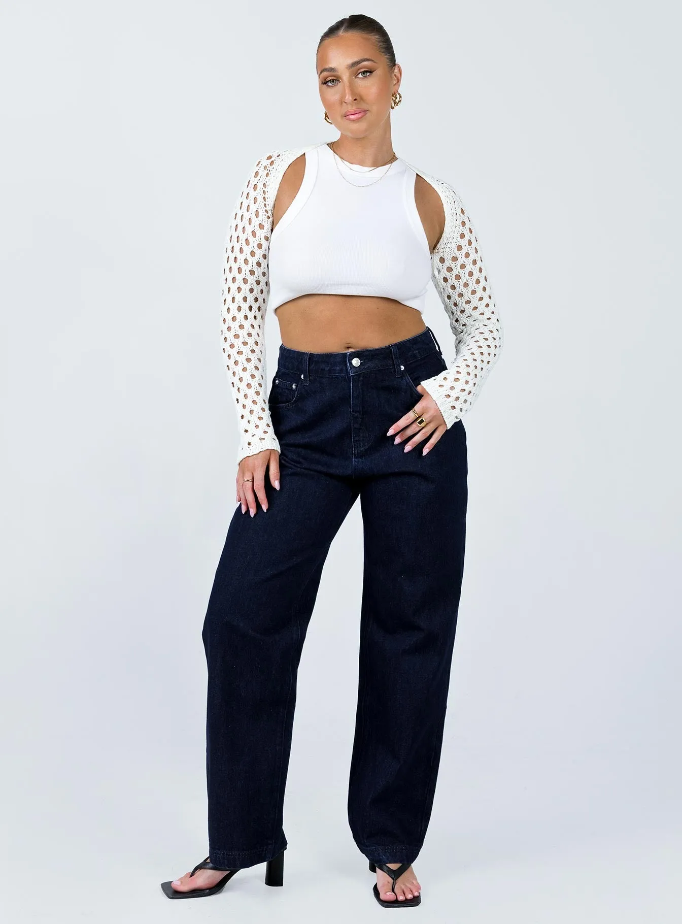 Drago Slouch Jeans Indigo Textured Loose Luxury