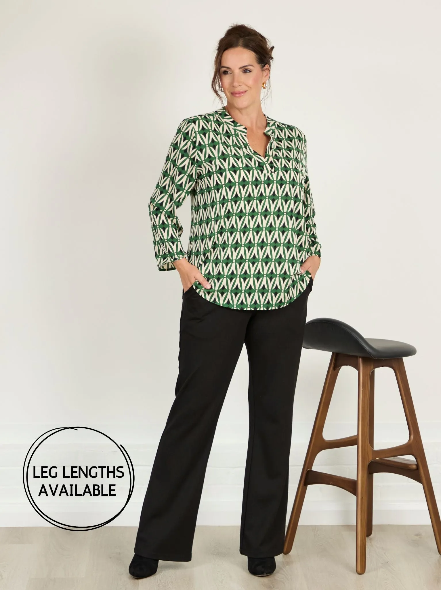 Rosanna Ponte Di Roma Bootcut - Black Fit Freedom Soft Support