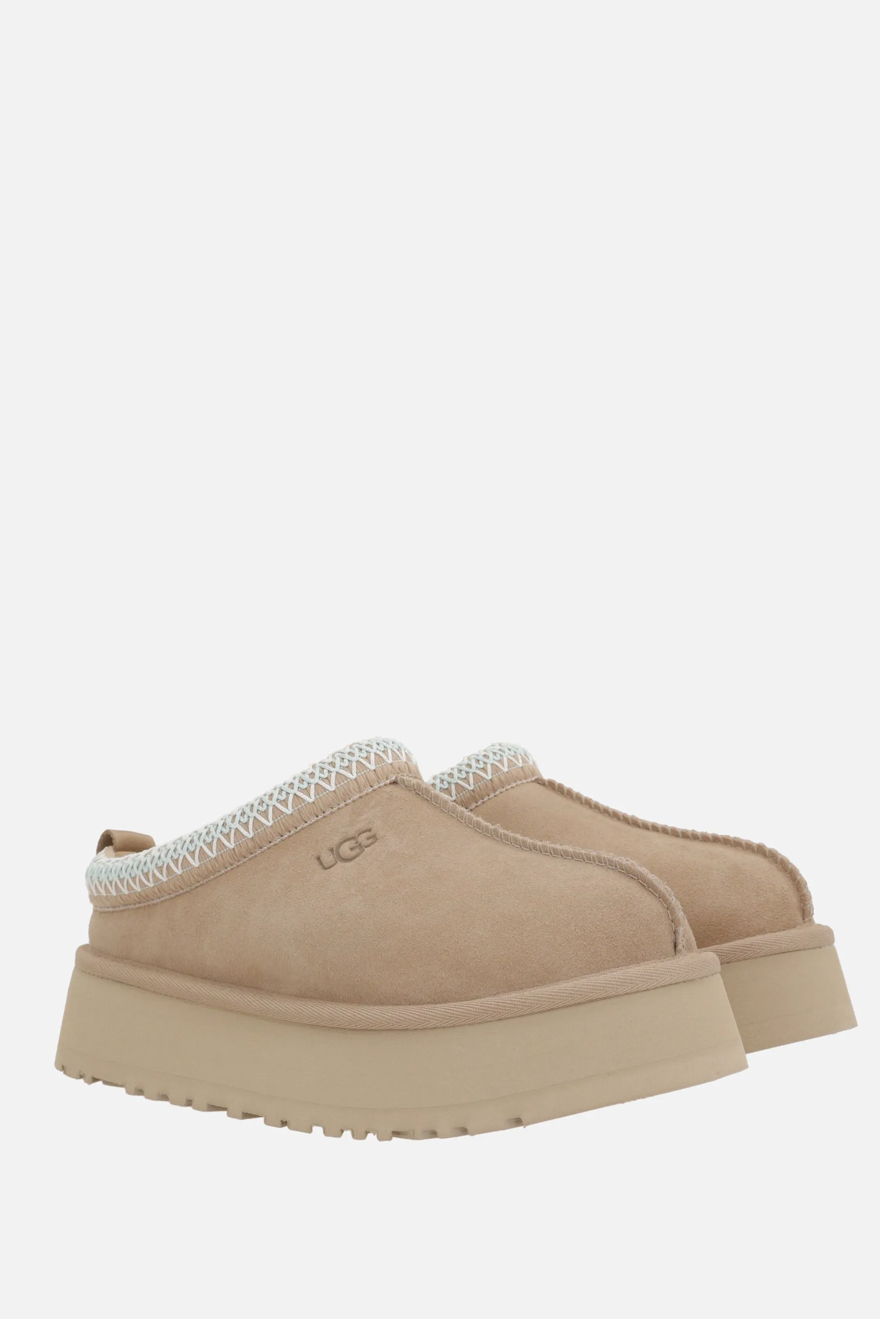 Tazz II flatform slippers in suede Grip Power