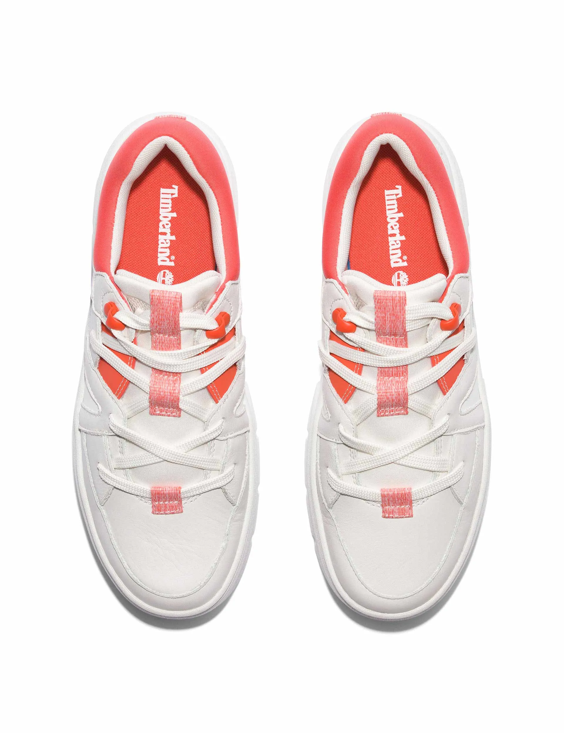 Chill Walk Laurel Court Lace-Up Low Trainer - White