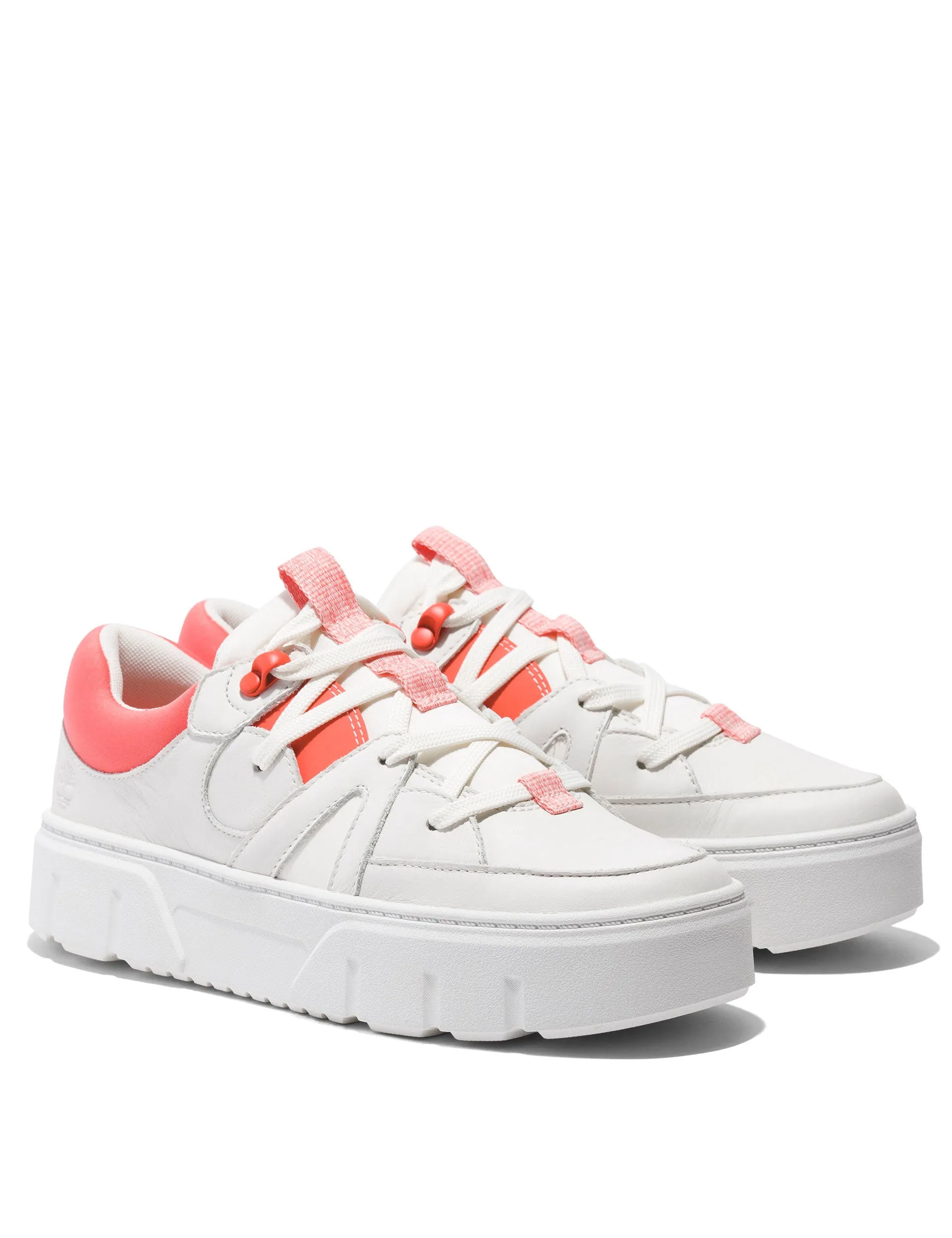 Built Light School Ready Laurel Court Lace-Up Low Trainer - White