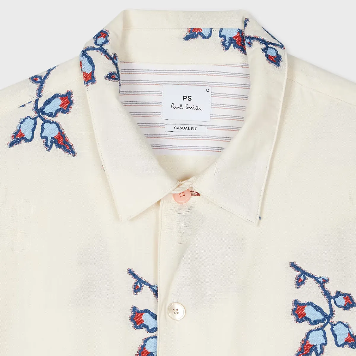 PS Paul Smith - 'Yukka' SS Coup?? Shirt in Cream Comfy Wardrobe budget-friendly