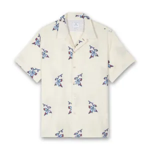 Breathable Stretch Easy to Style PS Paul Smith - 'Yukka' SS Coup?? Shirt in Cream