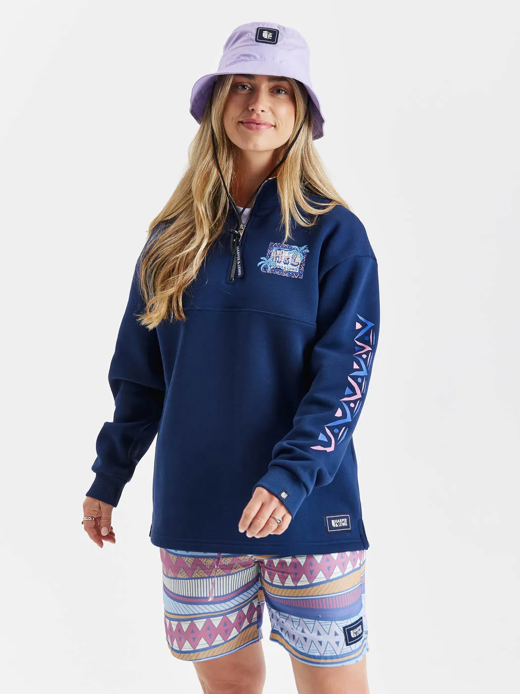 Sporty Outfit Tech Layer Sorley 1/4 Zip Sweater