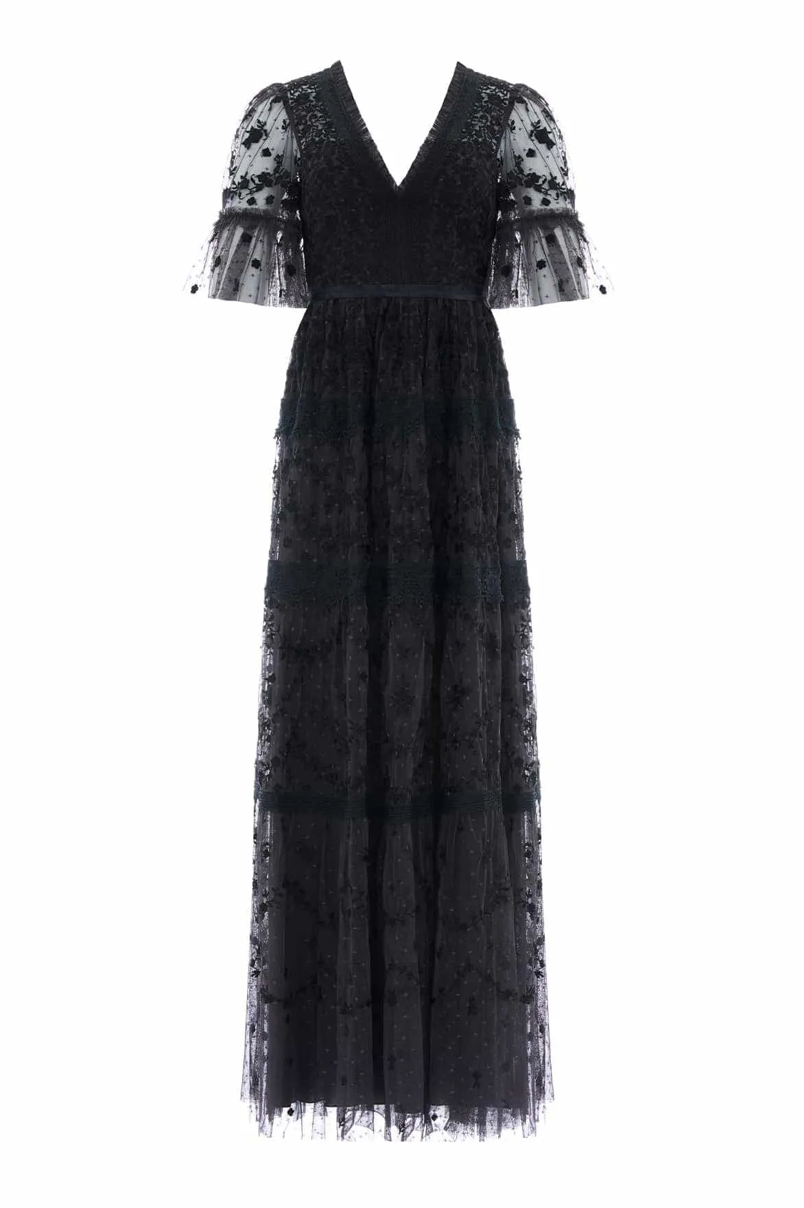 Stylish Comfort Sage Detail Araminta Lace Gown