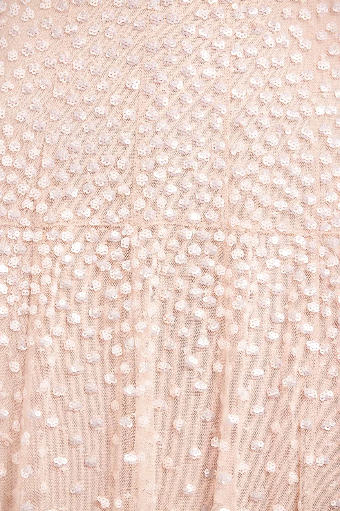 Celebration Wear Sequin Cascade Long Sleeve Ankle Gown