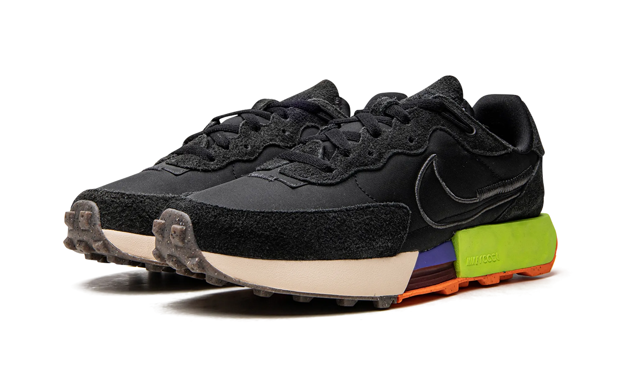 FONTANKA WAFFLE WMNS "Black Volt" running in a corporate run shoes Padded