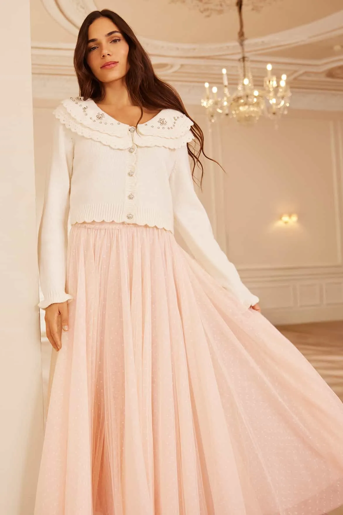 Seasonal Style Ballet Kisses Ankle Skirt