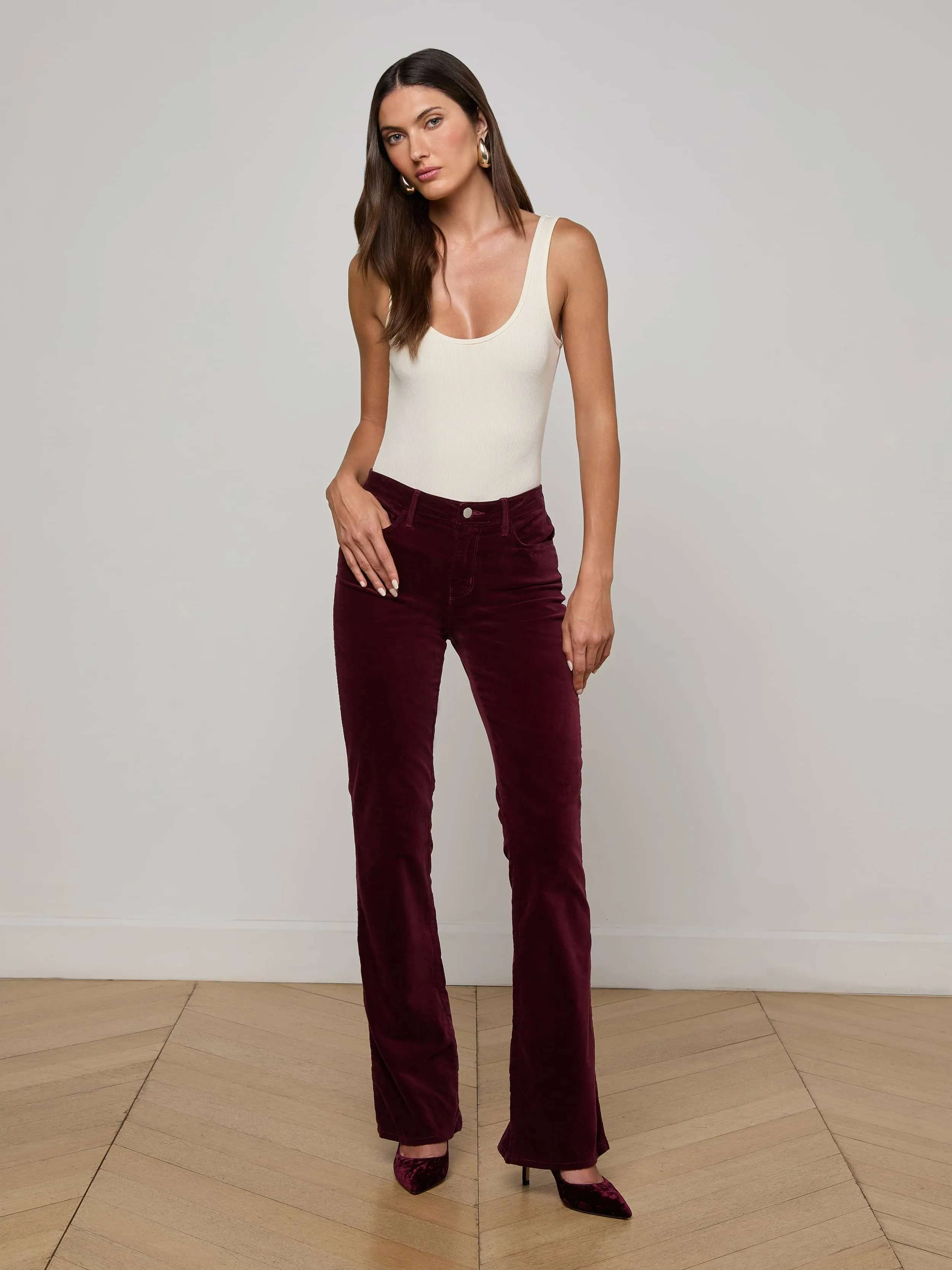 Stevie Velvet Jean Comfortable Silhouette