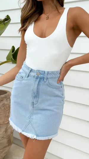 Xalia Bodysuit - White Low Maintenance Comfort Fit