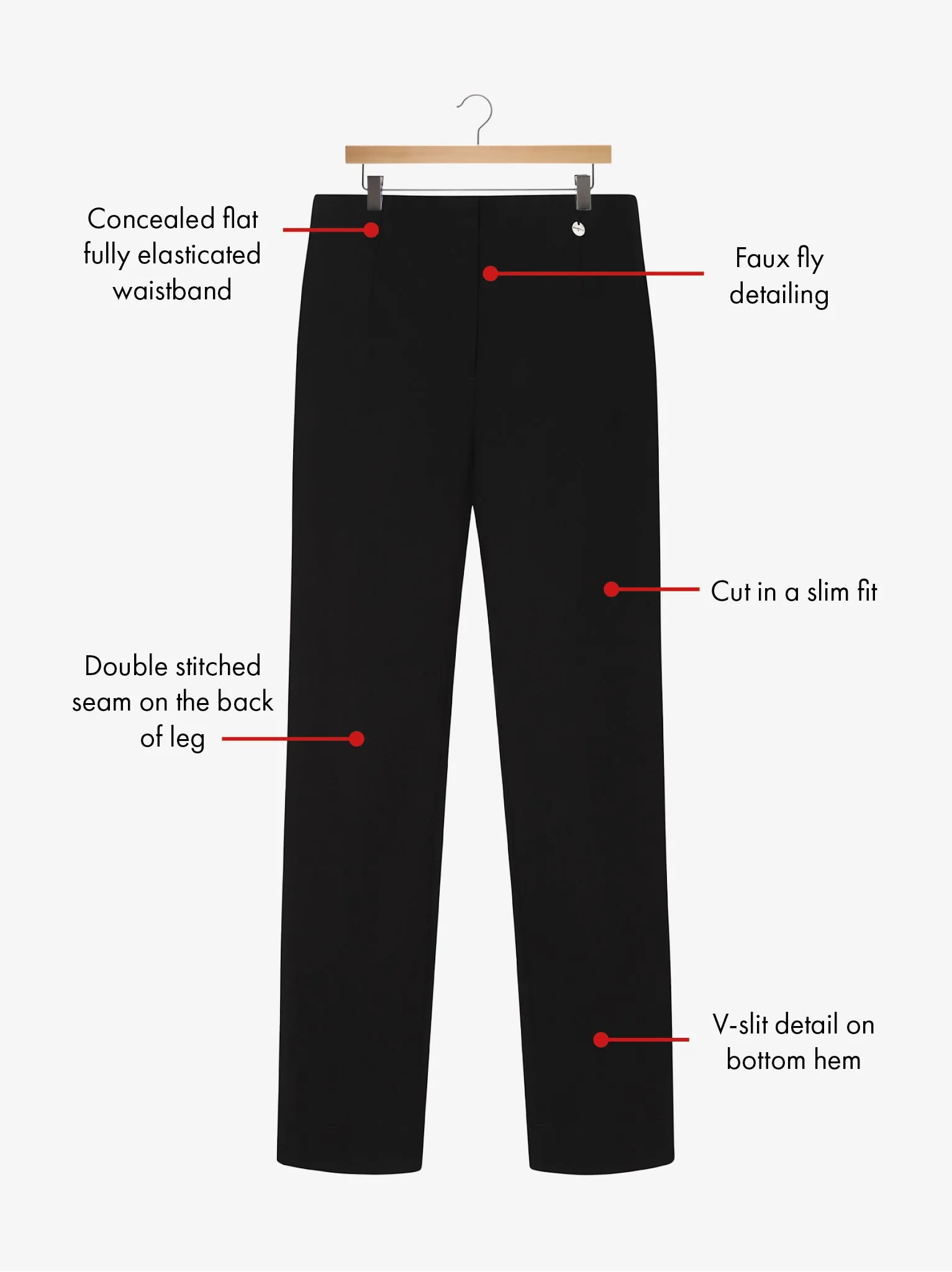 Marie FL by ROBELL Stretch Trouser - Black Corduroy texture