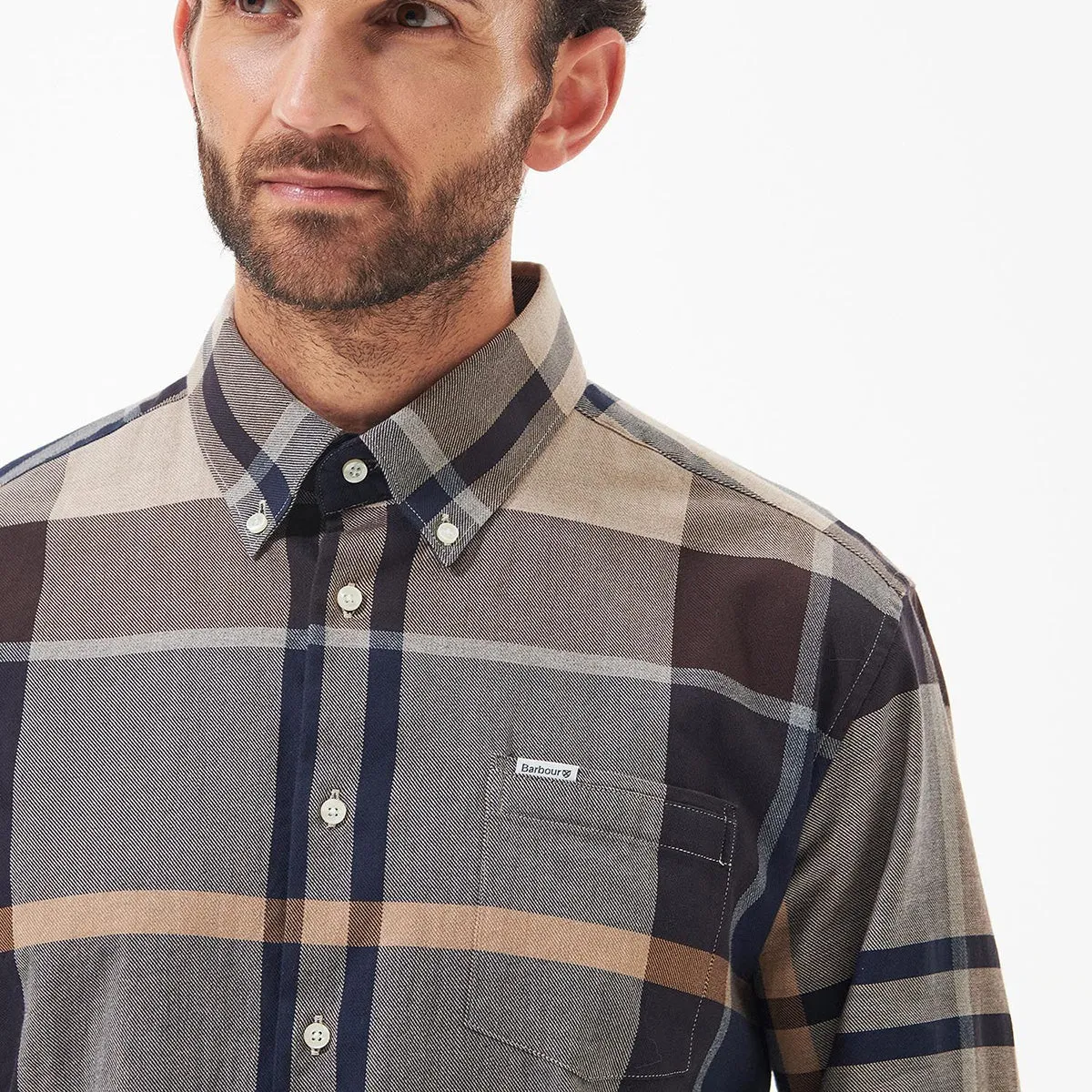 Comfy All-Day short sleeved Barbour - Bearpark Reg Fit Shirt in Autumn Dress