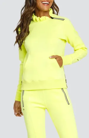 Collared formality Condoleezza Sunny Lime Pullover