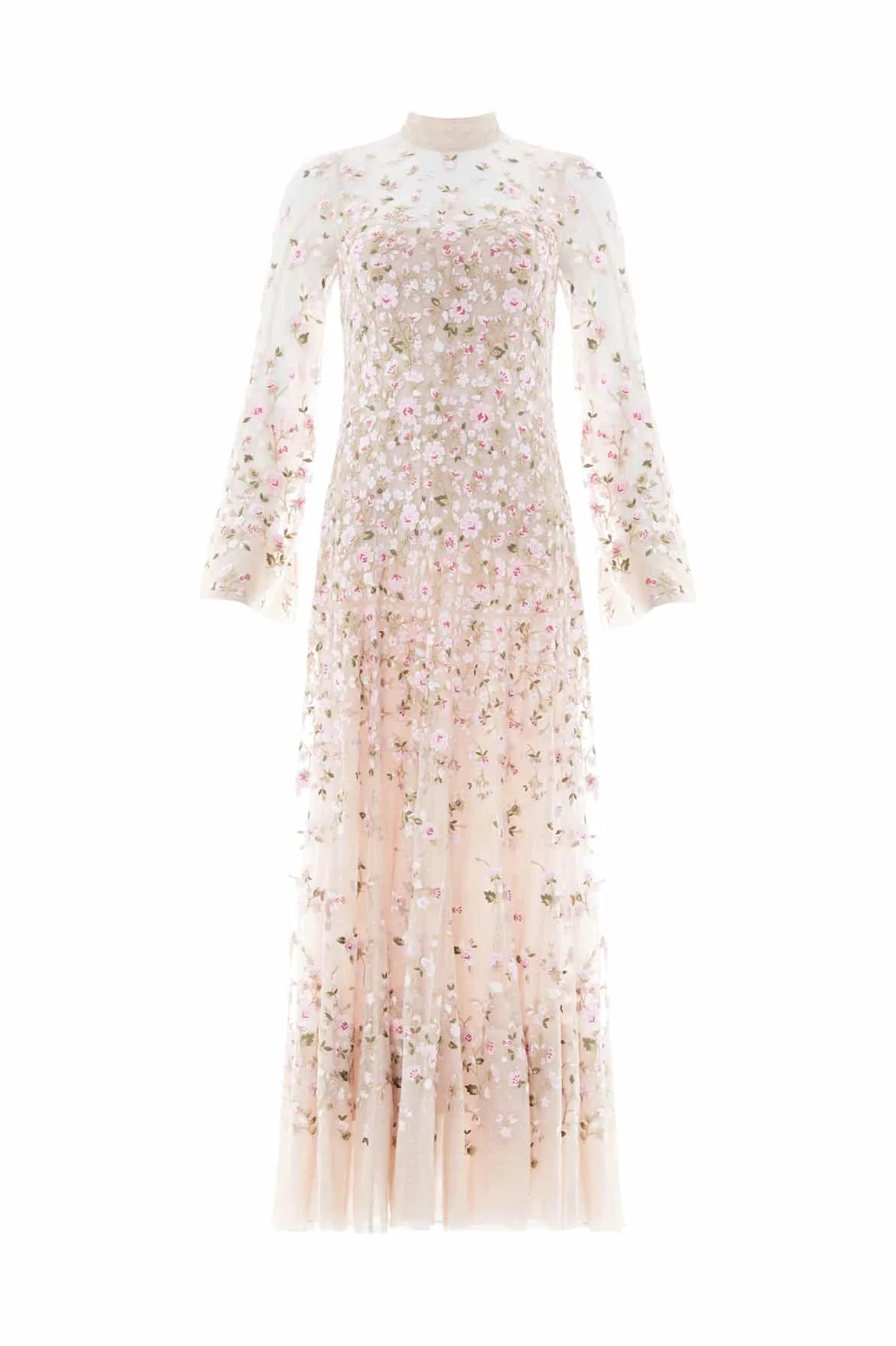 Sophisticated Appeal Sylvia Rose Long Sleeve Ankle Gown