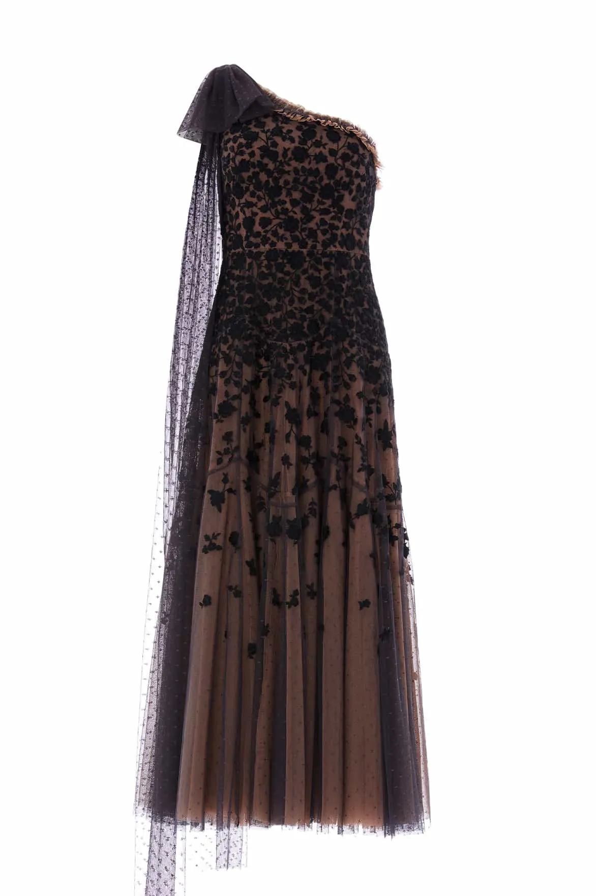 Sylvia Rose One-Shoulder Bow Ankle Gown Tailored Wear Smart And Comfortable