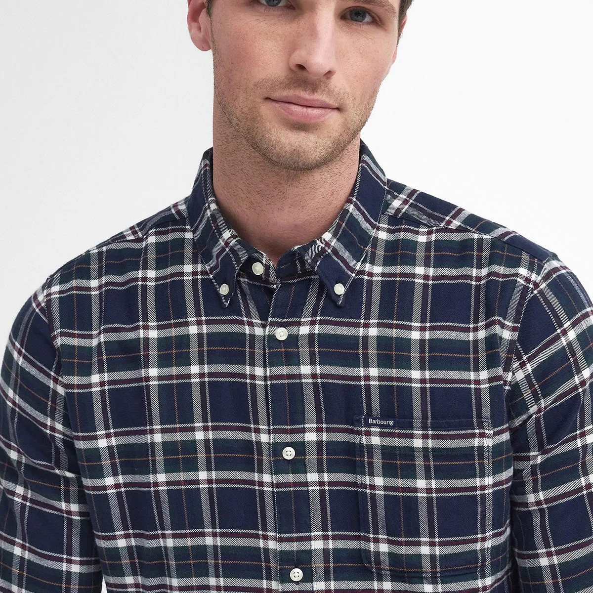 Cozy Look Wear Barbour - Drumhill Tailored Fit Shirt in Classic Navy