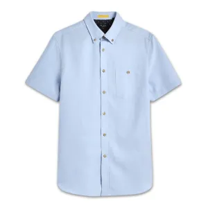 Ted Baker - YASAI SS Oxford Shirt in Blue Urban Fit All Day Comfort