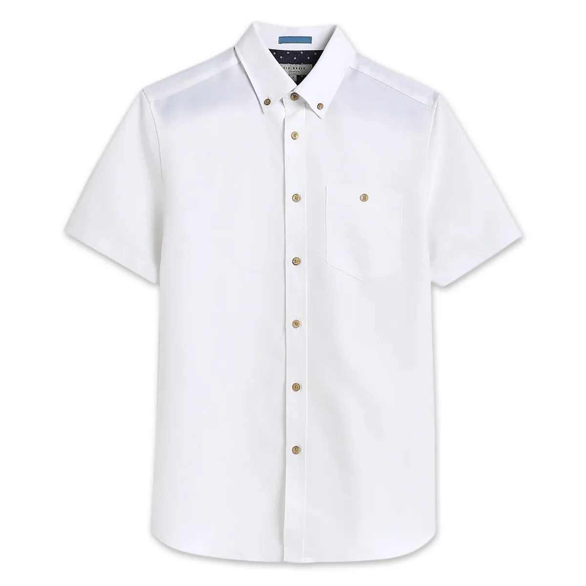 Ted Baker - YASAI SS Oxford Shirt in White Weekend Wear