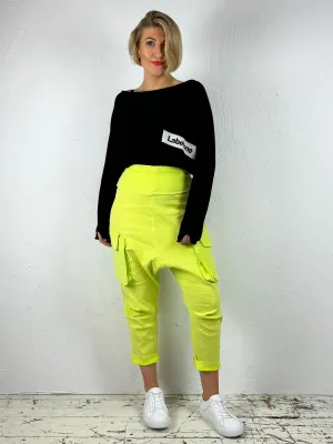 Stretchy Drop-Crotch Trousers '3830104' OdorResistantFinish