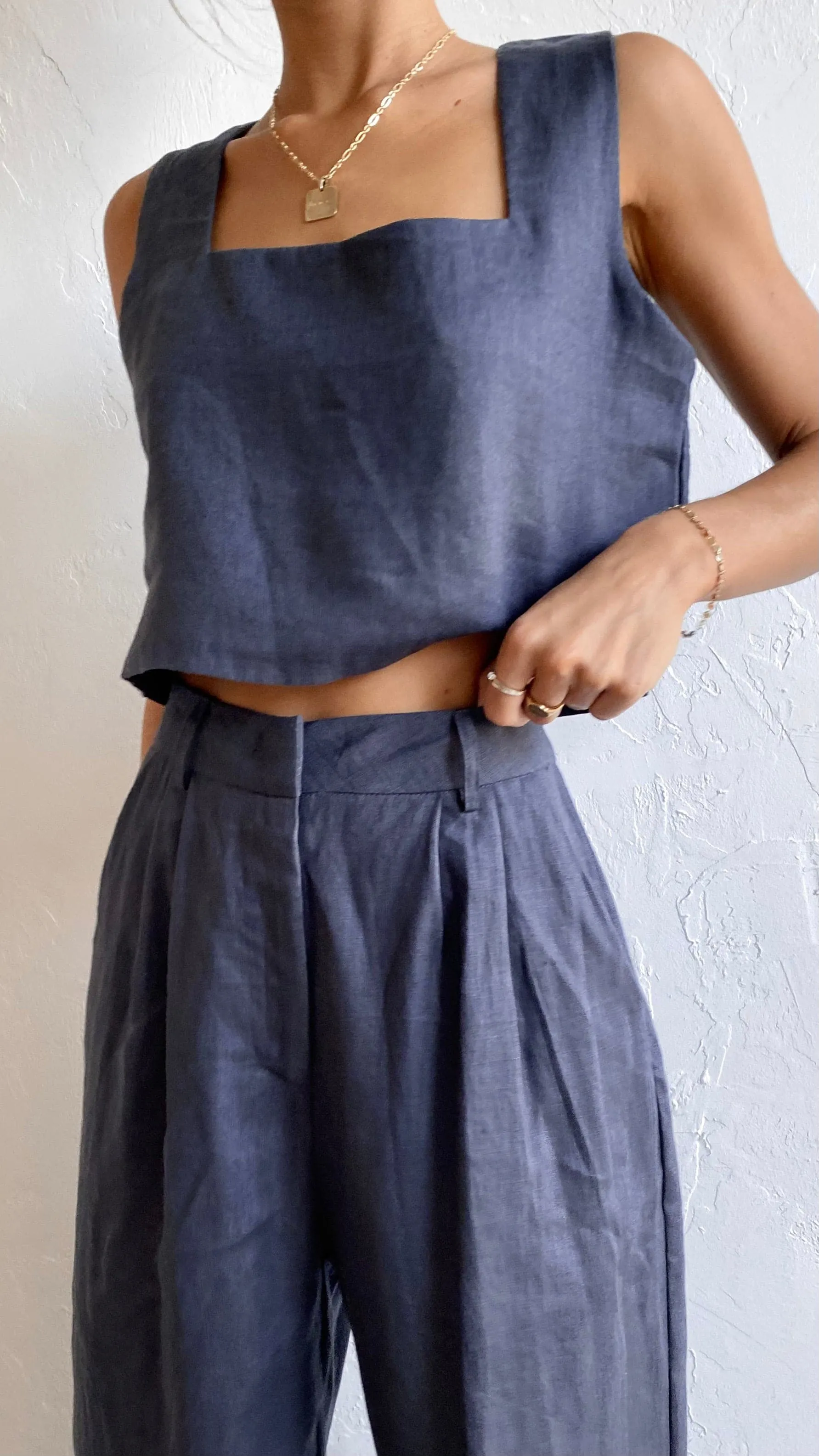 Tillie Crop Top - Ink All-Occasion Joyful Mood