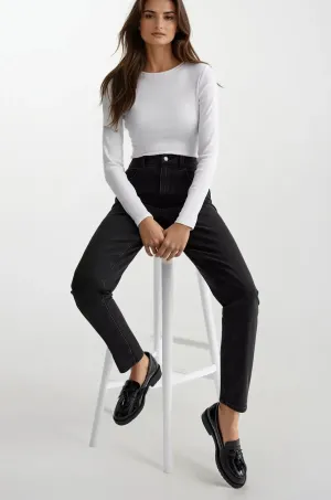 Slim Vintage Lover Fit Focus TORI Slim-Fit Mom Ankle Grazer Jeans