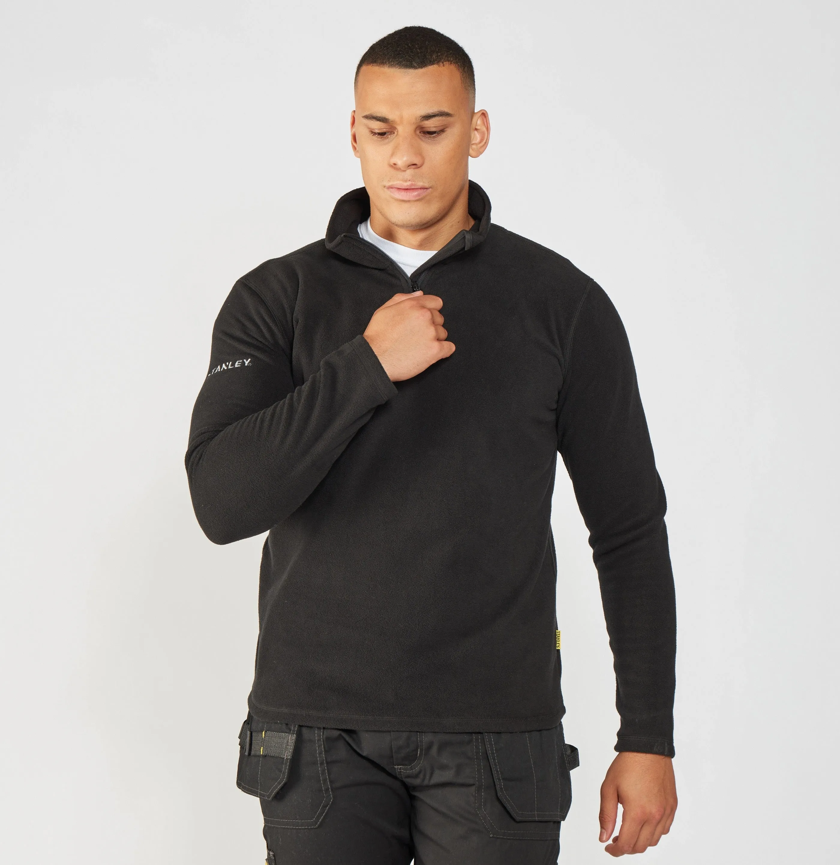 Soft Core School Day Hobson 1/4 Zip Microfleece | BLACK