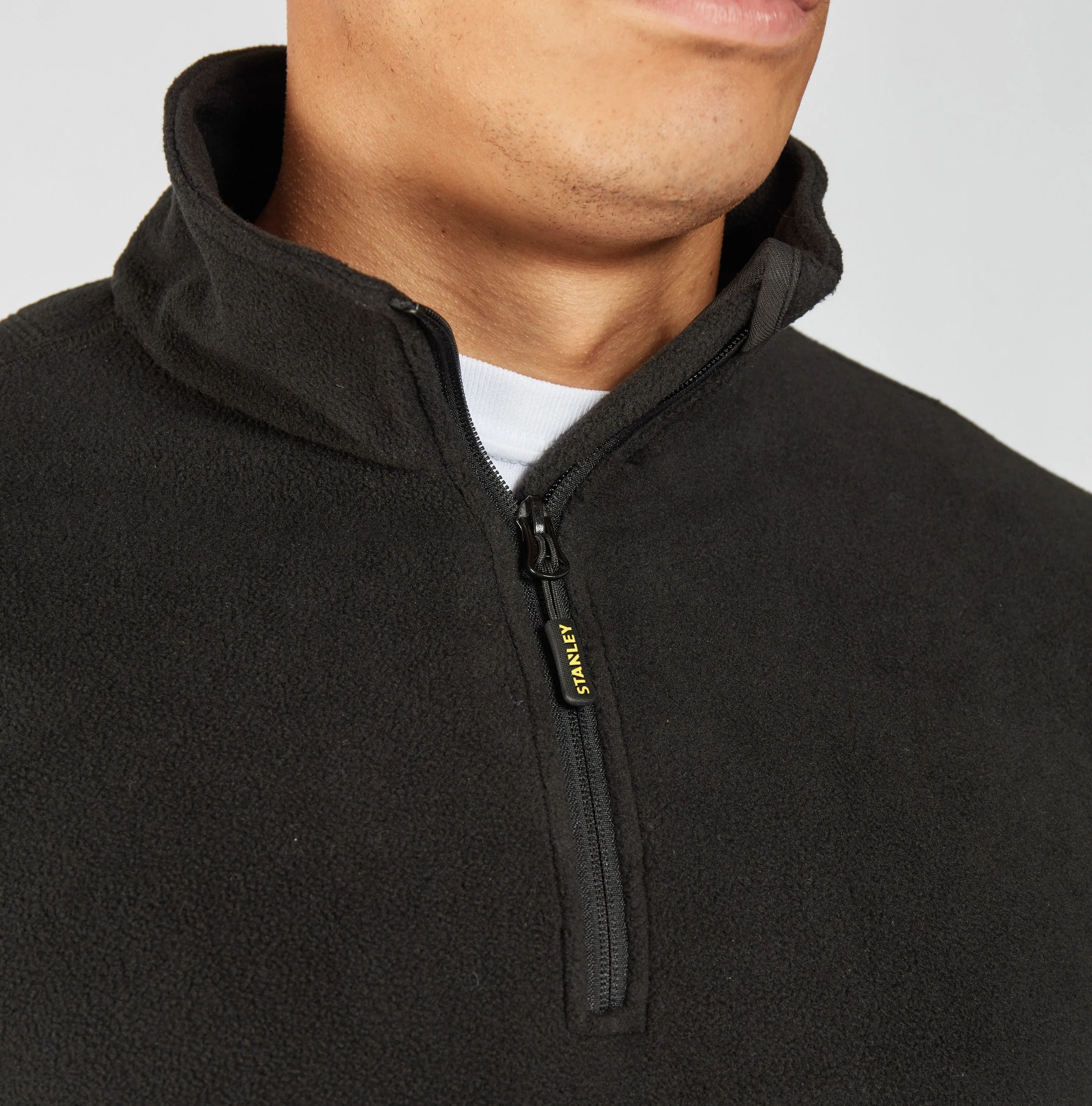 Hobson 1/4 Zip Microfleece | BLACK Trail Adventure Layering Piece