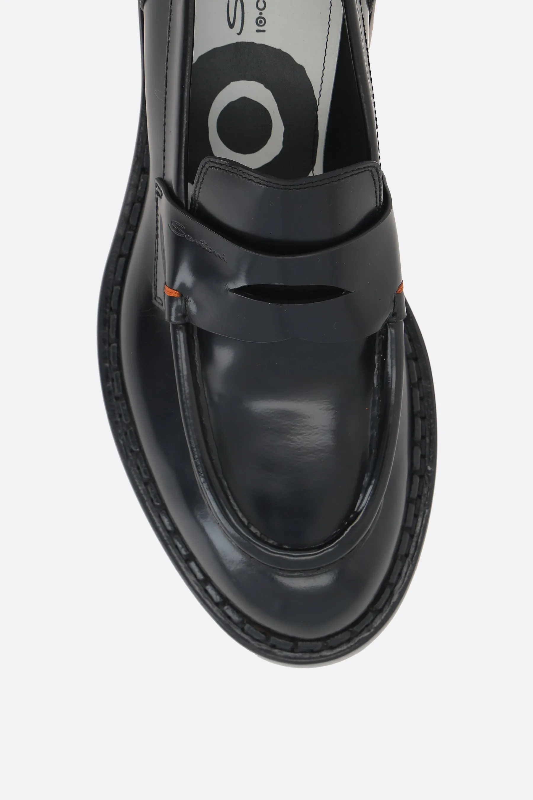 Transit Wear brushed leather penny loafers