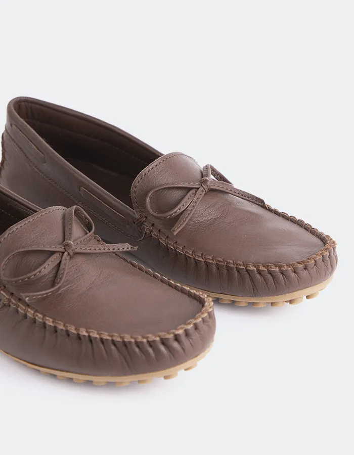 Ventilated Holes Nhuna Brown Leather