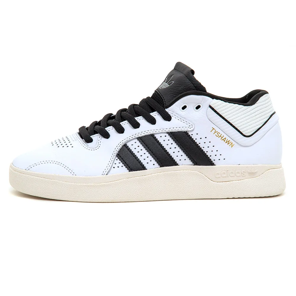 Tyshawn (Footwear White / Core Black / Footwear White) Smooth zipper closure Firm Ground