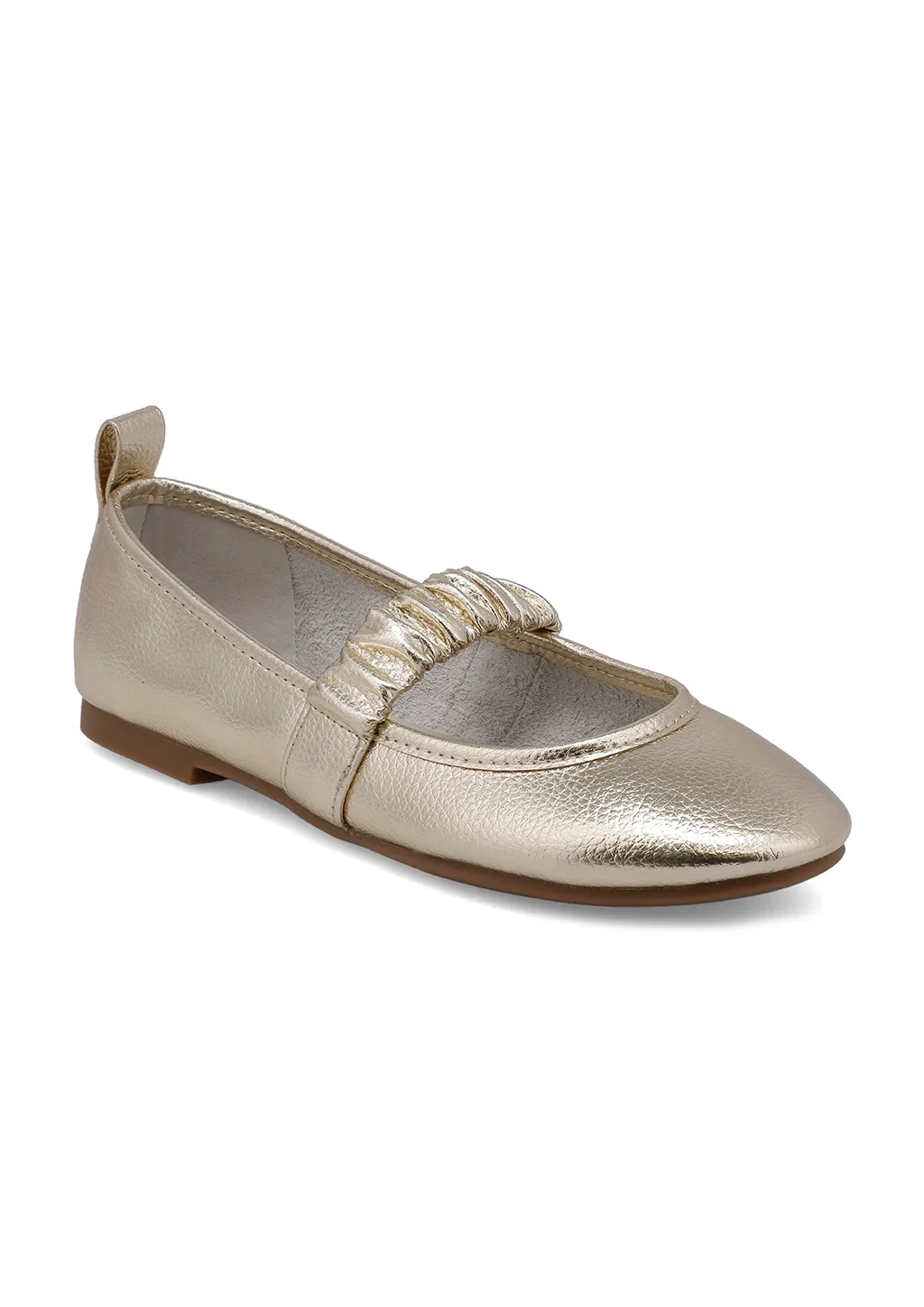 ULIANA - SOFT GOLD Long Stroll Mules style