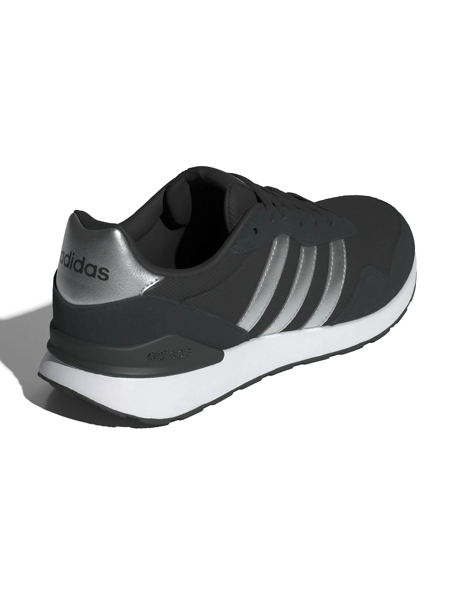 Run 60S 4.0 Shoes - Core Black/Silver Metallic/Cloud White Supportive Step
