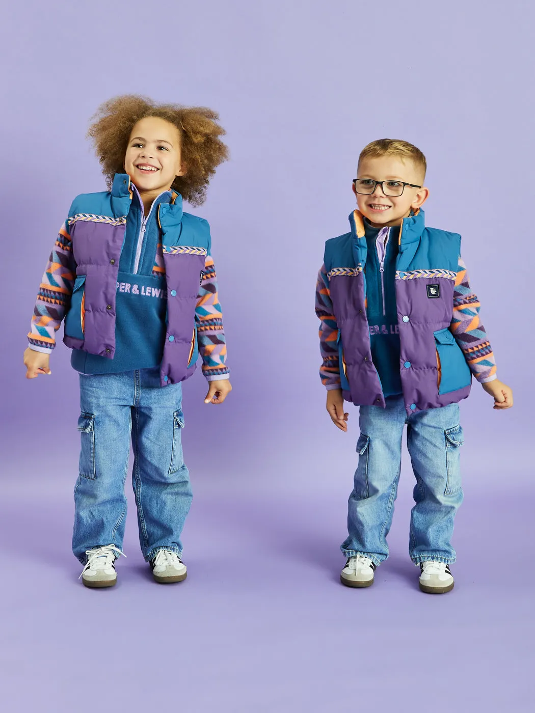 Kids Echo Puffer Gilet Effortless Travel Wear Functional Fit