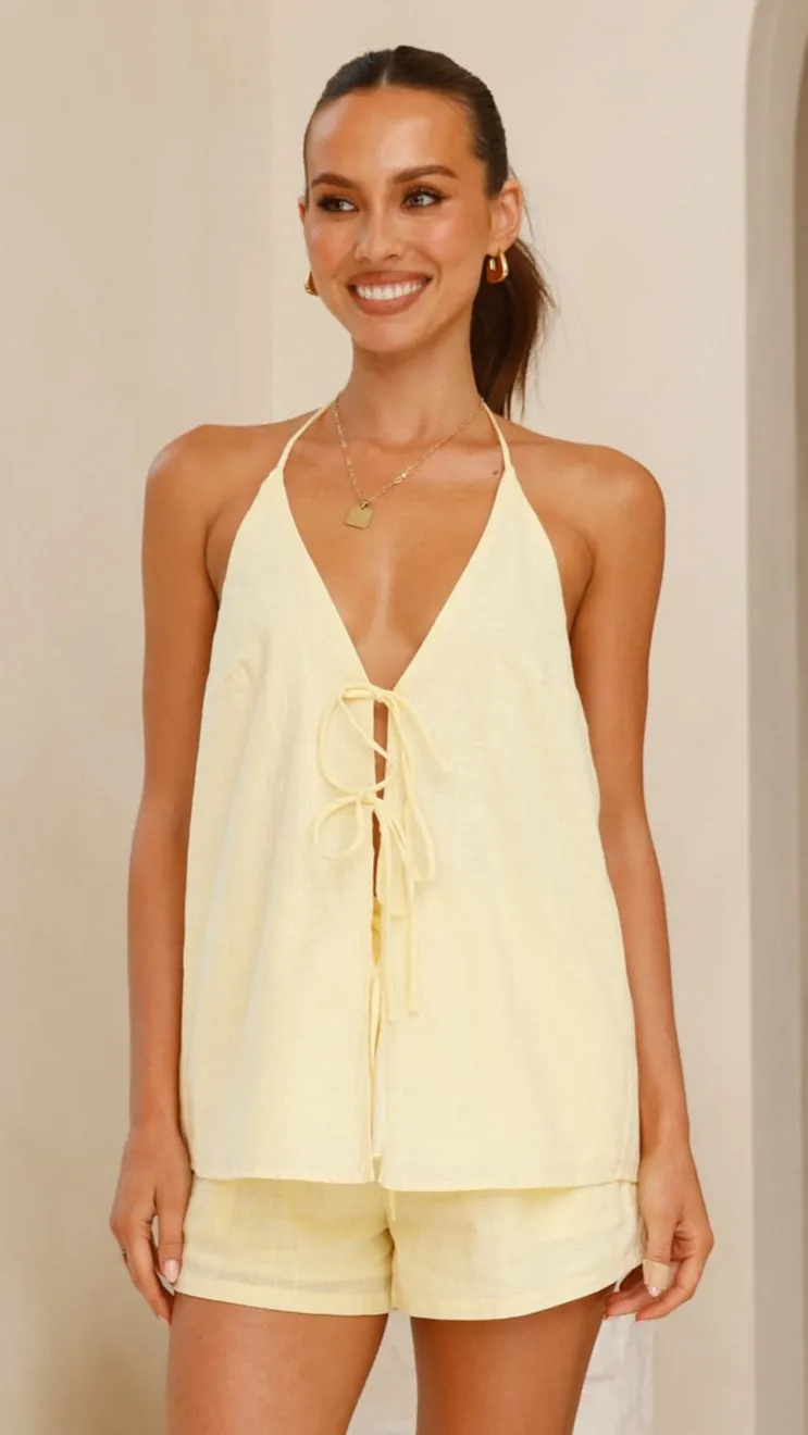Octavia Top - Lemon Cool Vest