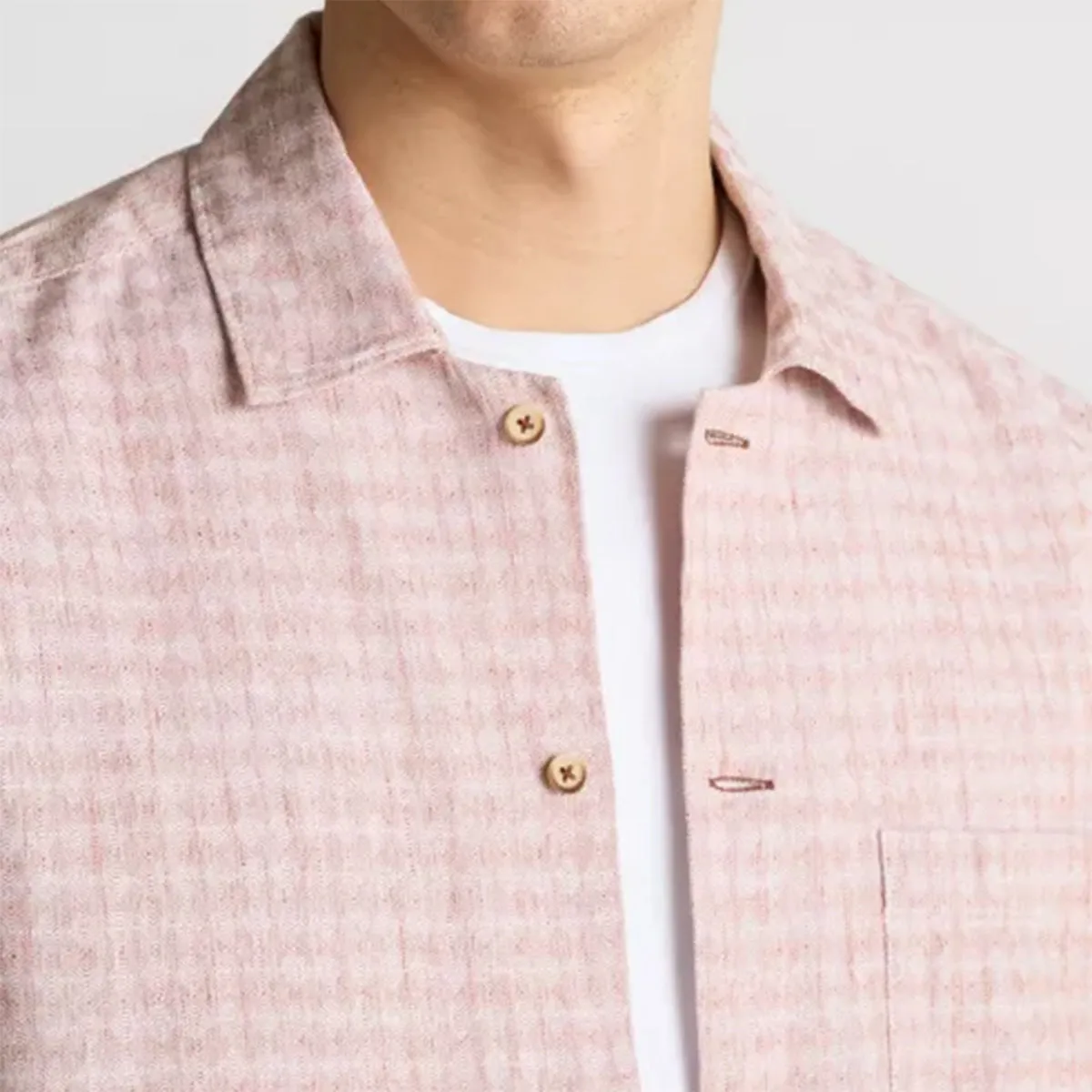 Abrasion resistant Remus - Paolo Tapered SS Shirt in Oyster