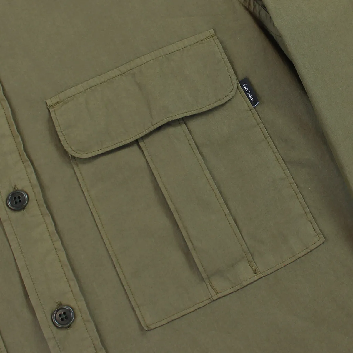 Urban Comfort Trendy Layering PS Paul Smith - Patch Pocket Shirt in Khaki