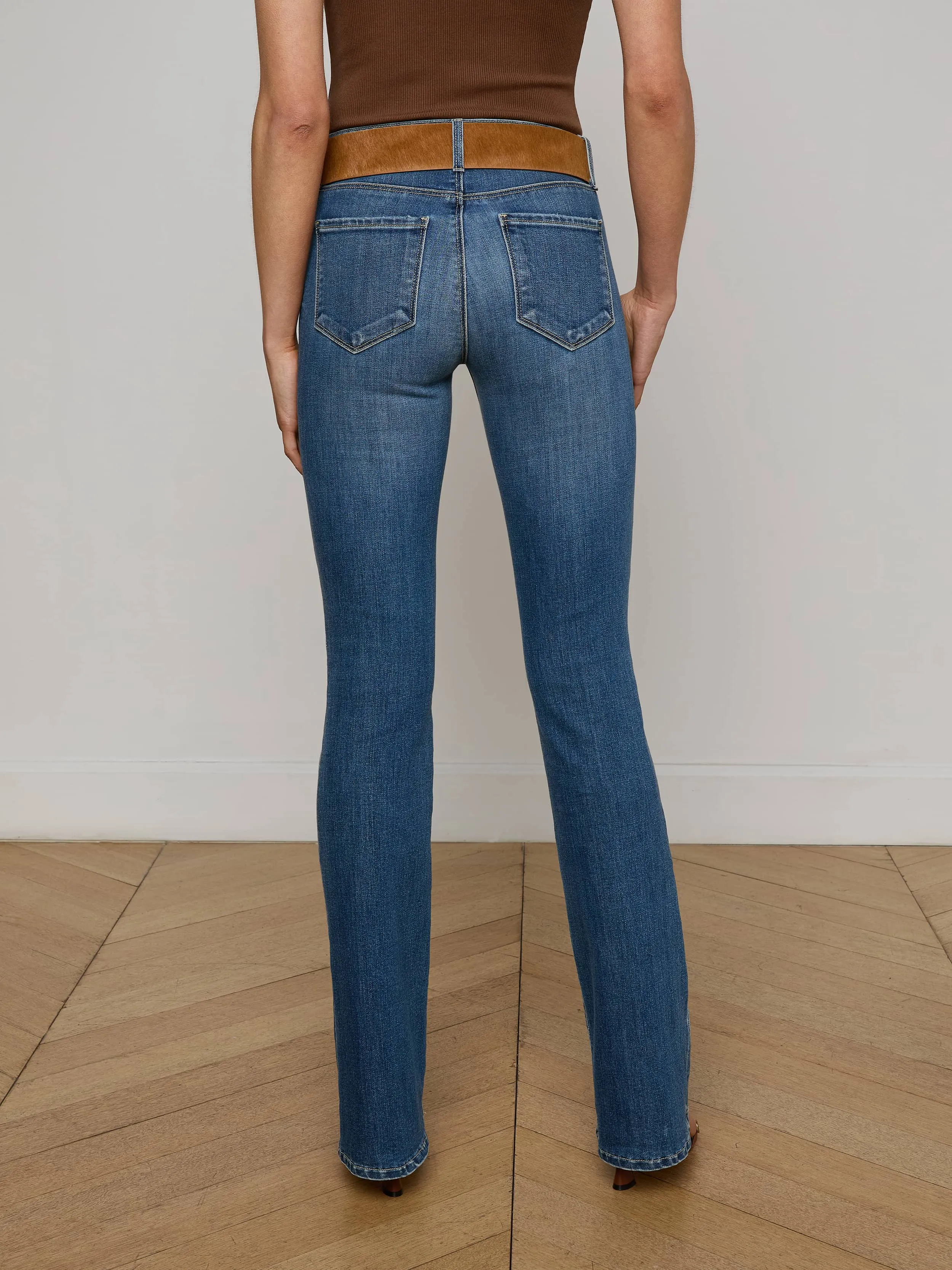 Calm Aesthetic Cara Low-Rise Bootcut Jean