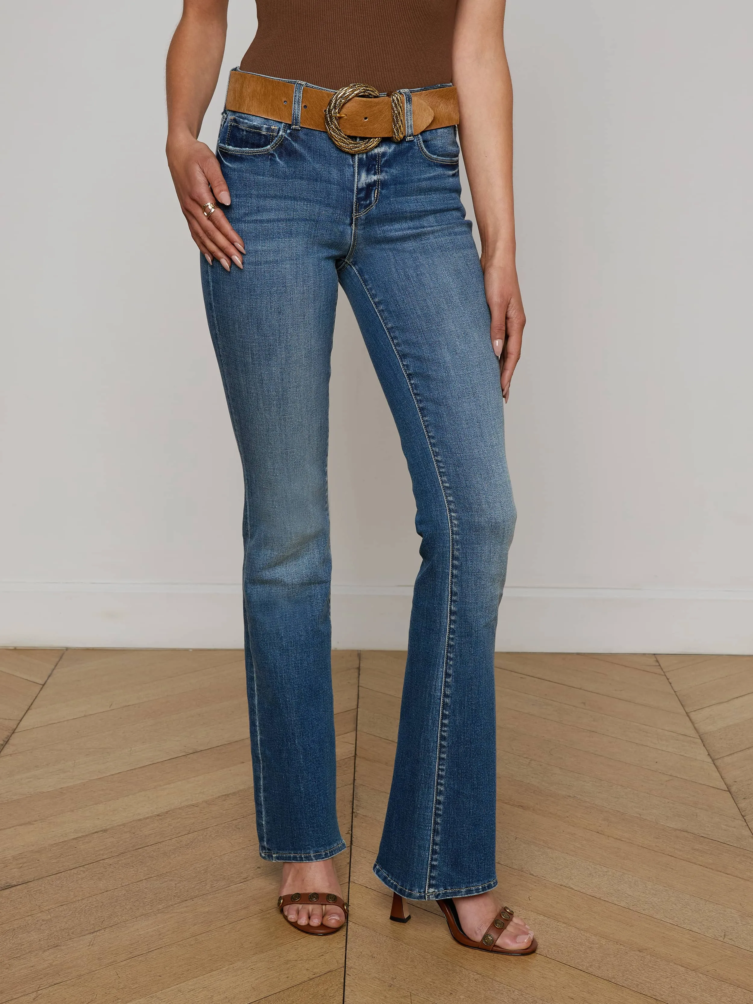Fashion Comfort Day Out Style Cara Low-Rise Bootcut Jean
