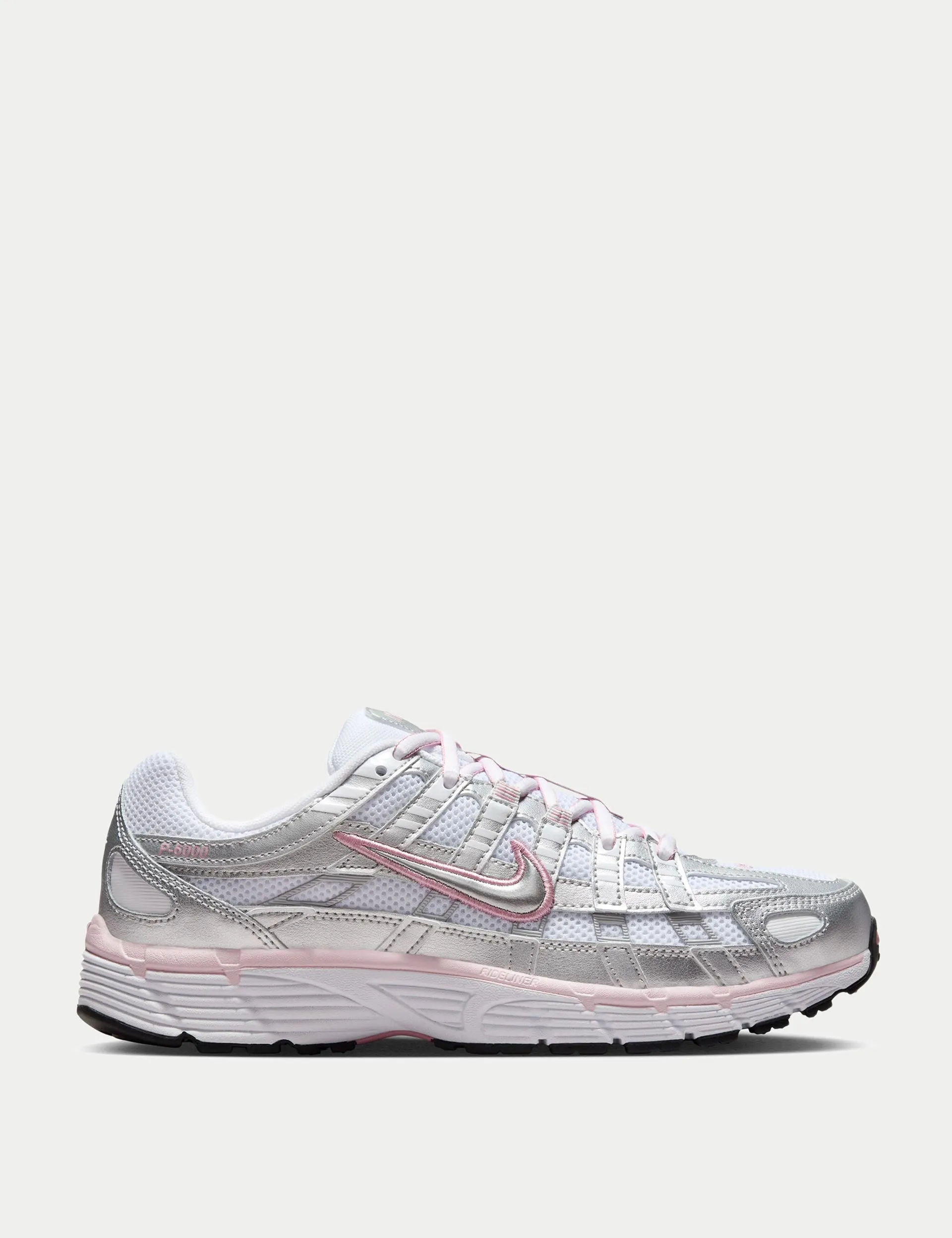 Unisex Comfort Support Zone P-6000 Shoes - White/Metallic Silver/Elemental Pink