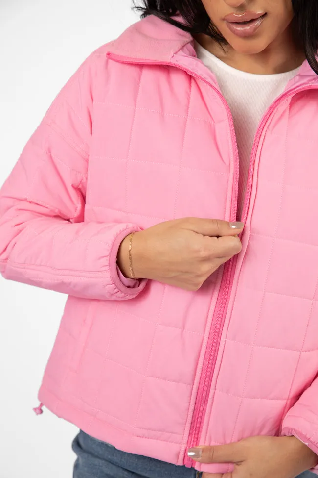 Vail Valley Pink Lightweight Puffer Jacket FINAL SALE Water Repellent Finish Lightweight insulation