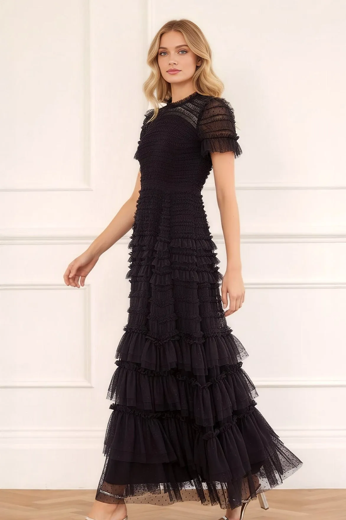 Valentine Ruffle Gown Timeless Wearable