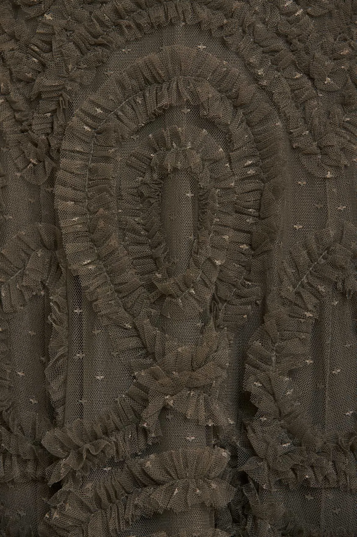 Verity Ruffle V-Neck Gown Light Soft Easy Vibe