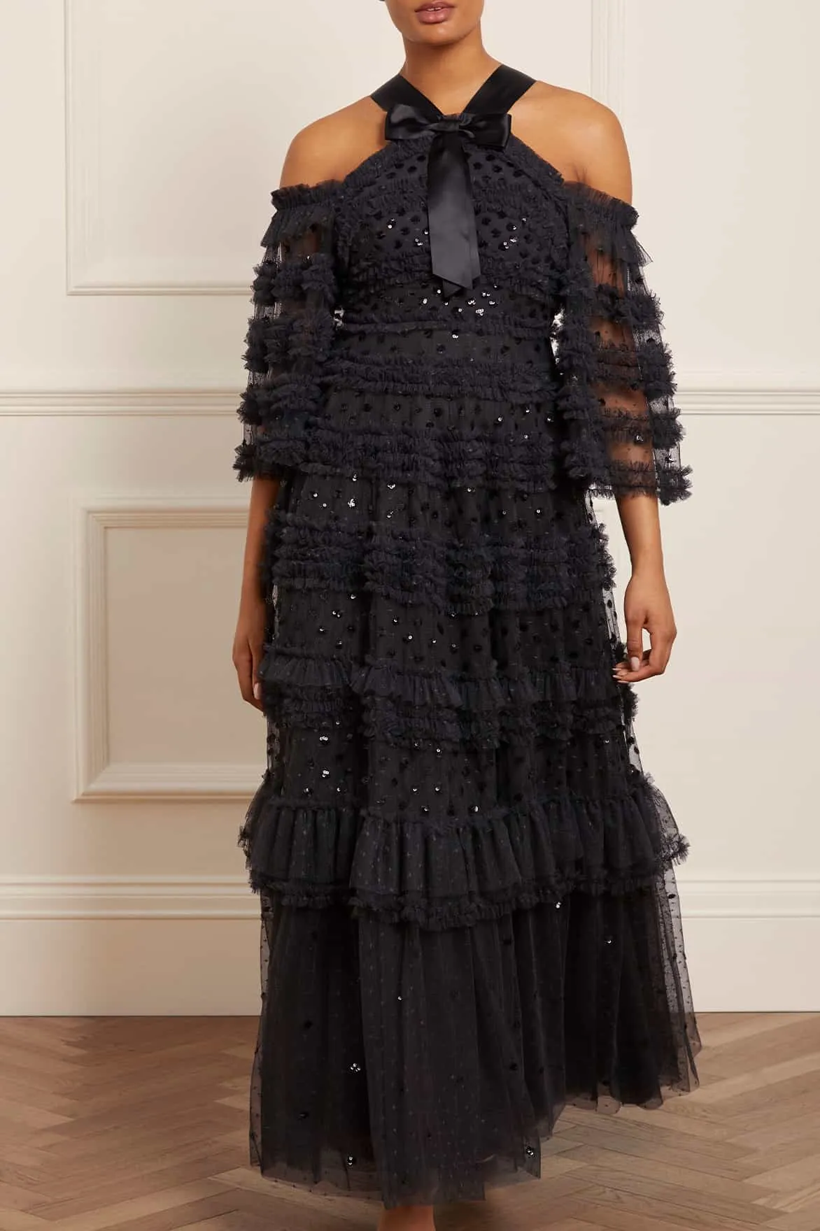 Sculpted Form Vivian Off Shoulder Gown